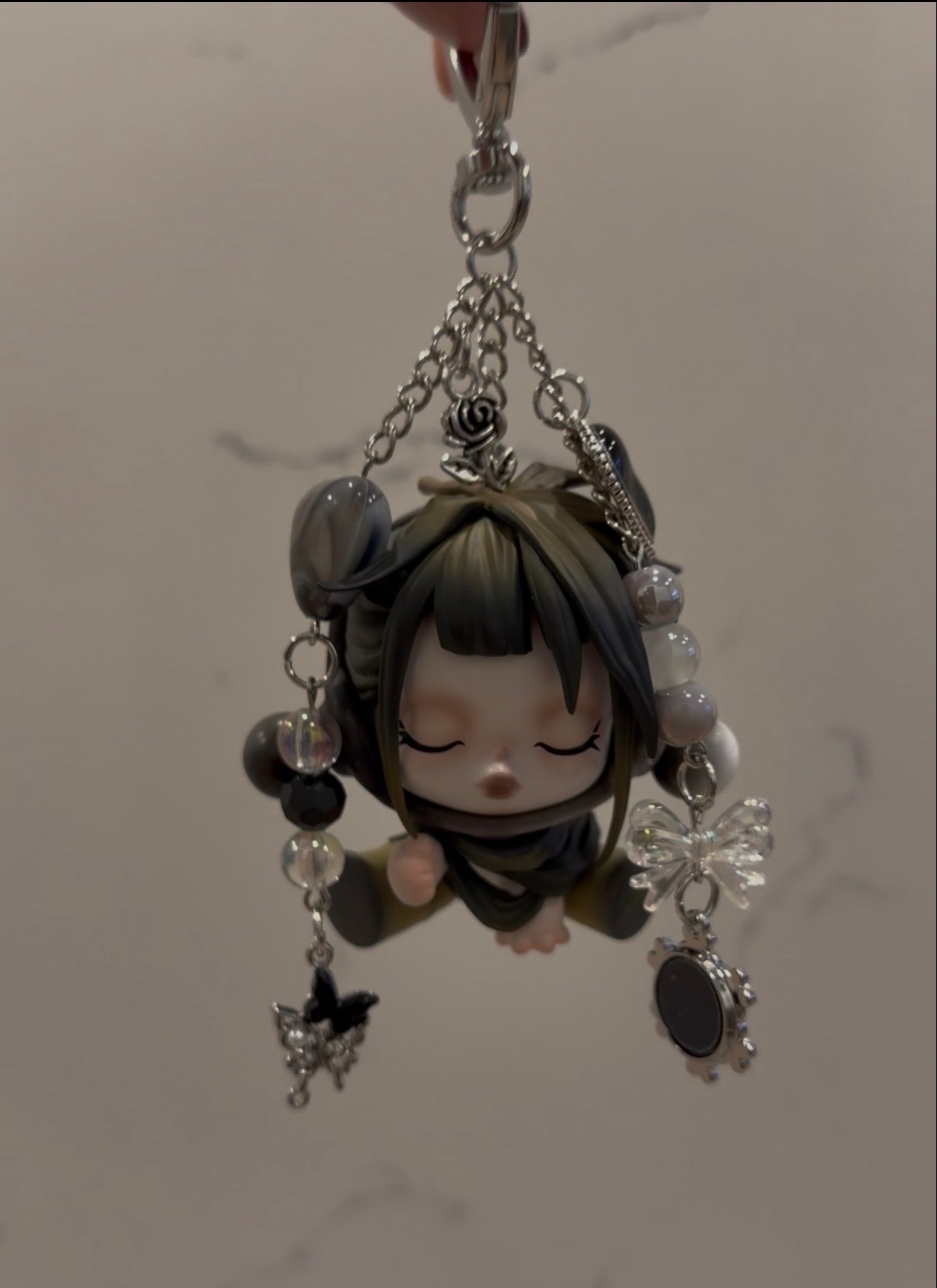 SKULLPANDA The Ink Plum Blossom Keychain