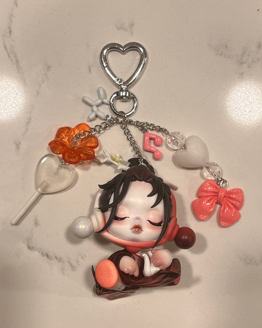 SKULLPANDA The Ink Plum Blossom Keychain