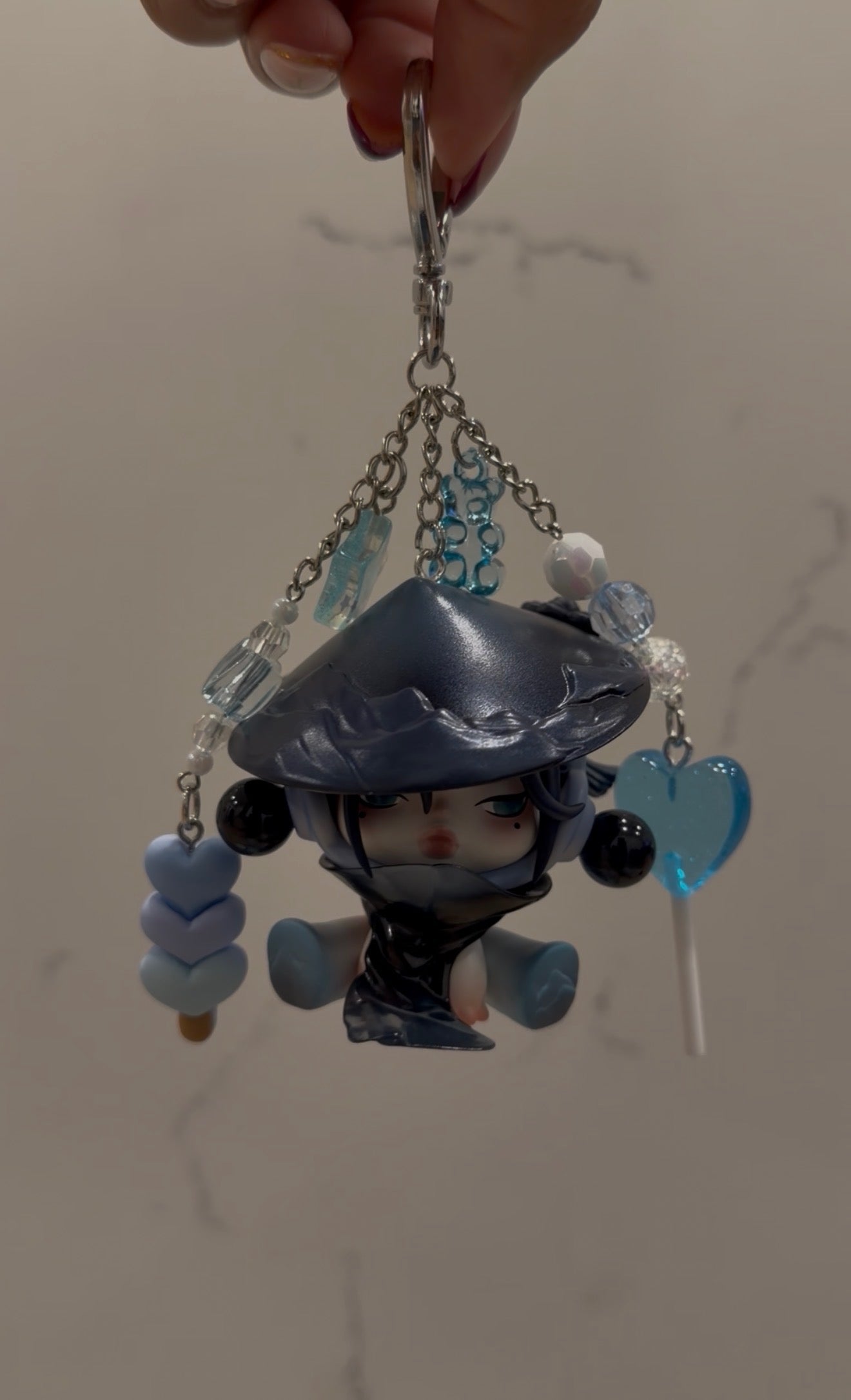 SKULLPANDA The Ink Plum Blossom Keychain